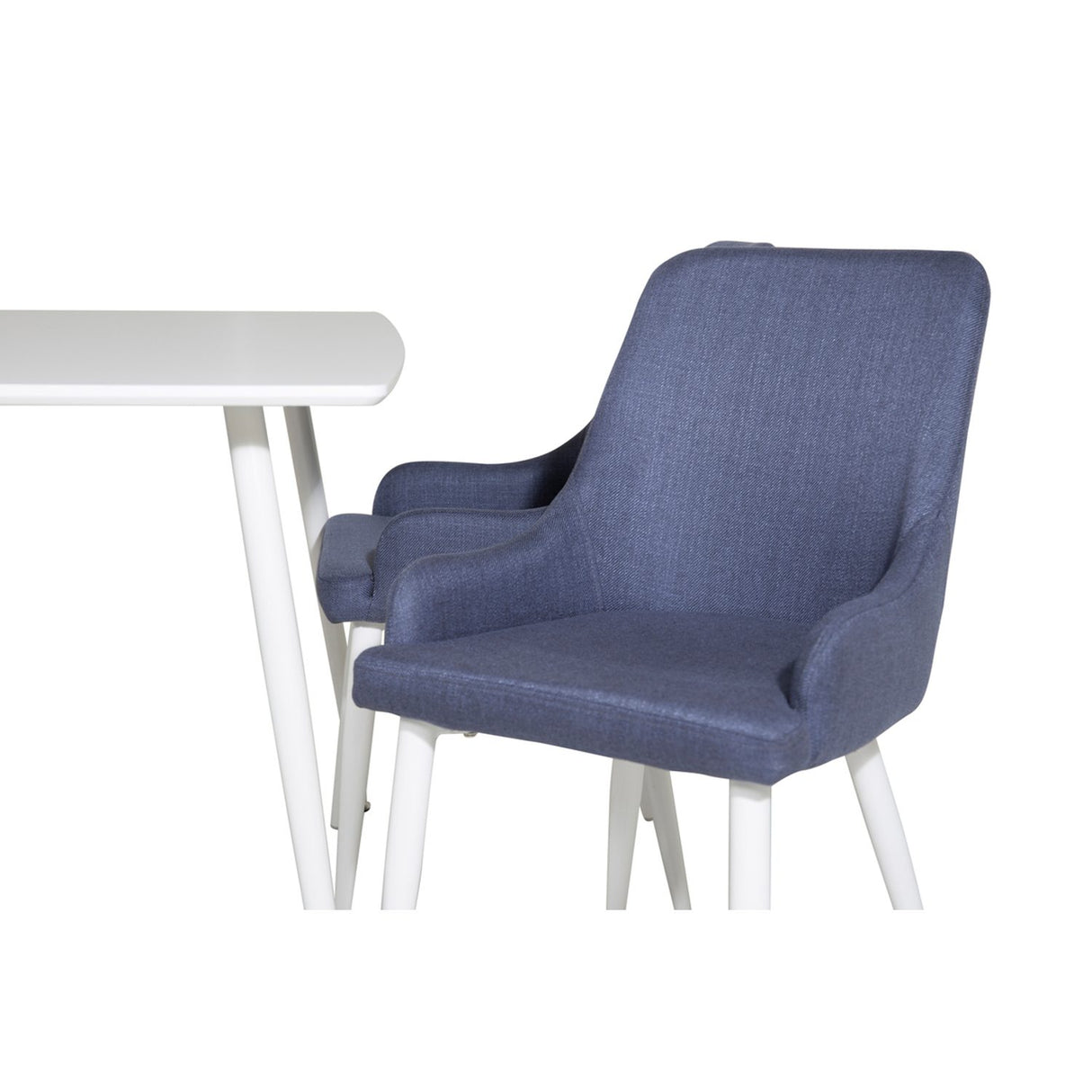 Polar, Plaza Rund matgrupp Blå,Vit, Vit, 120 x 75