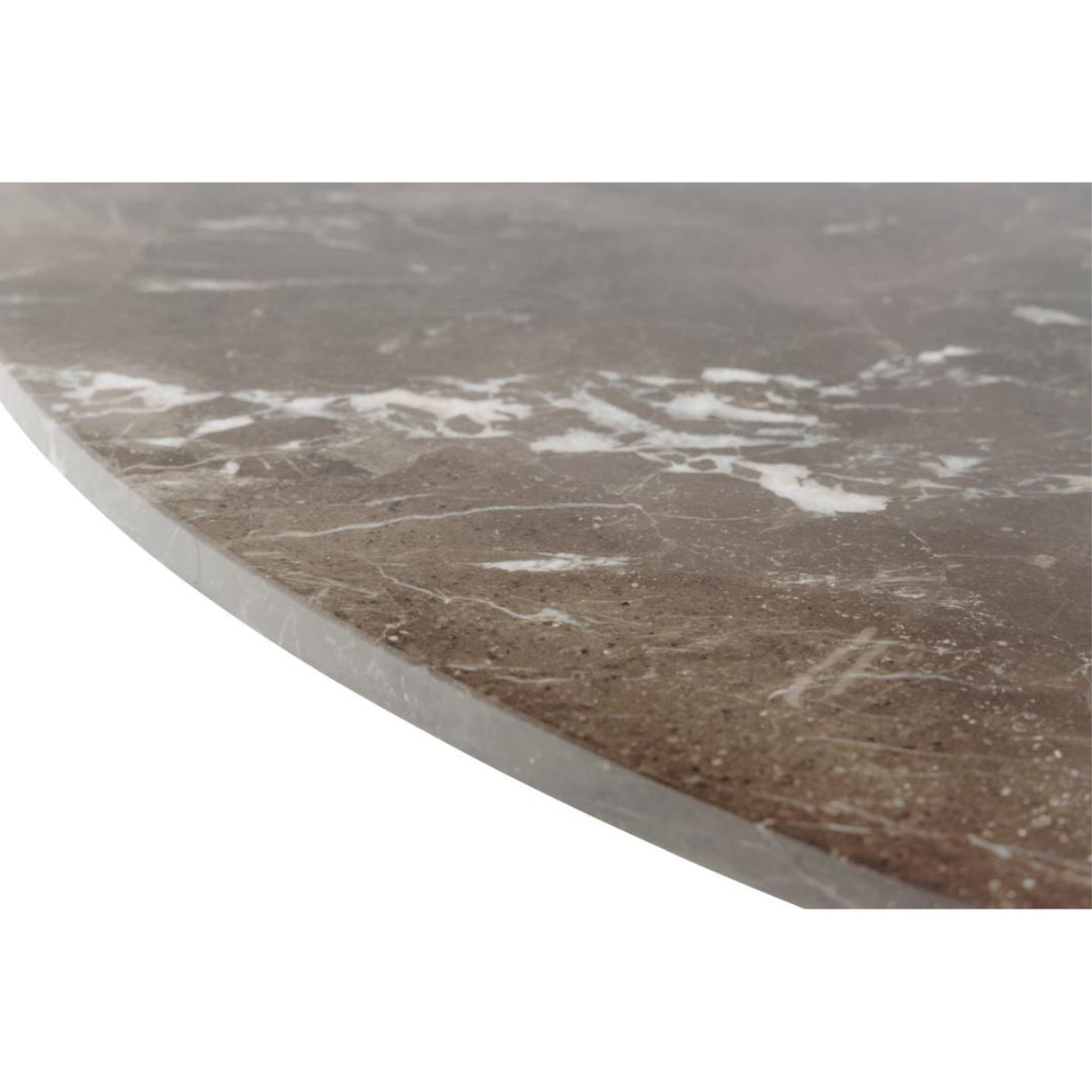 Verdun Matbord Rund 120 cm Brun Marmor