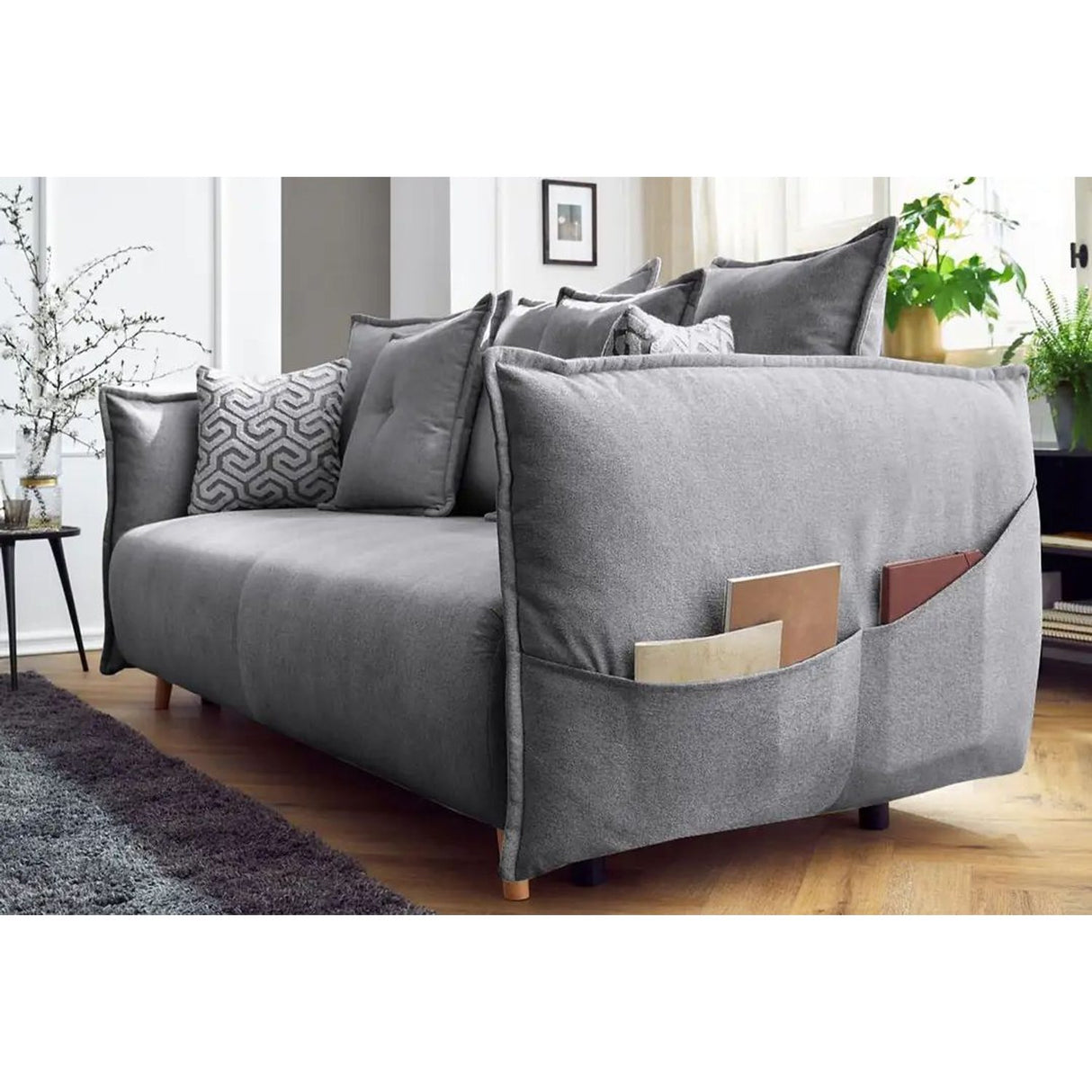 Eros 3-sits bäddsoffa Grå