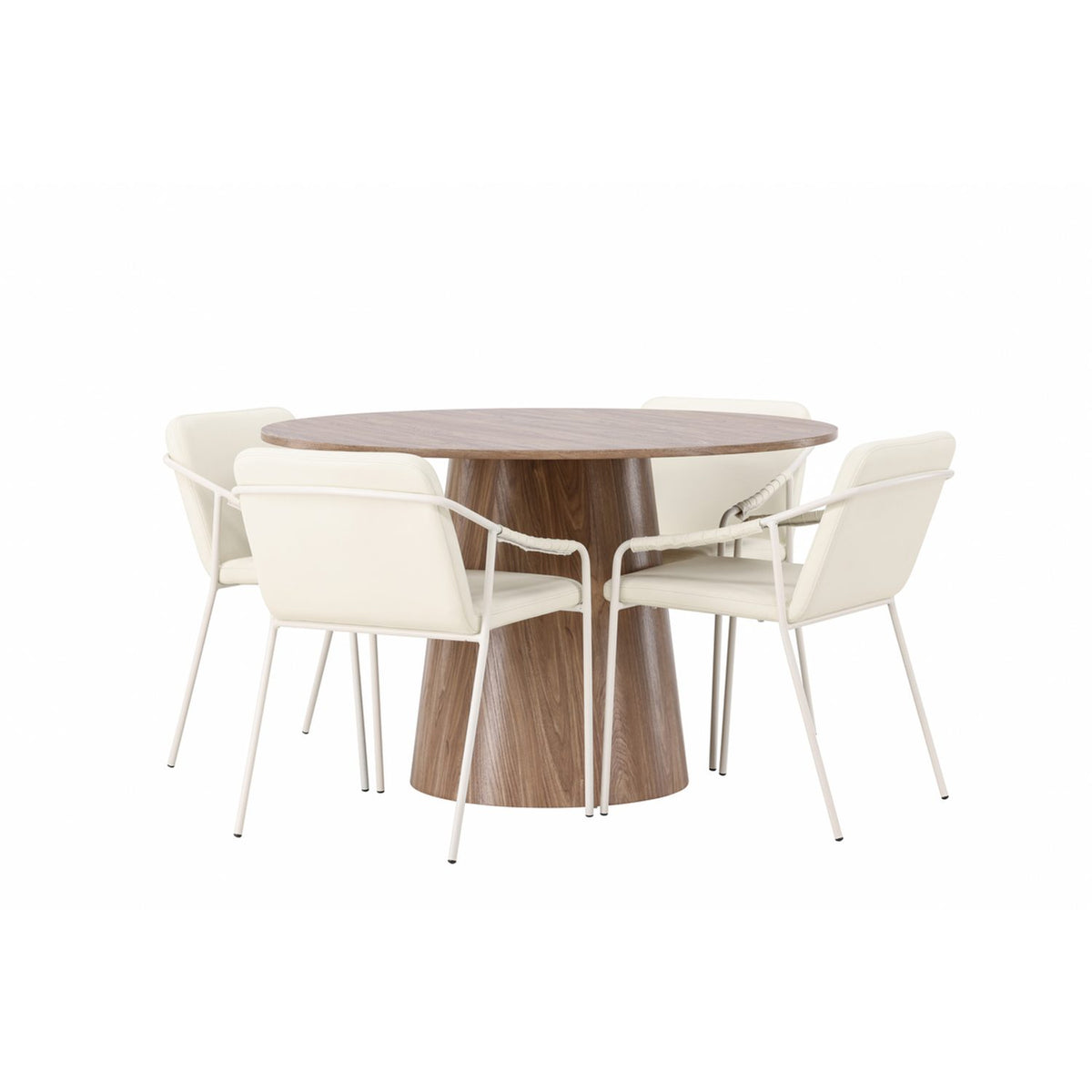 Lanzo, Tvist Rund matgrupp Beige, Natur, ⌀120