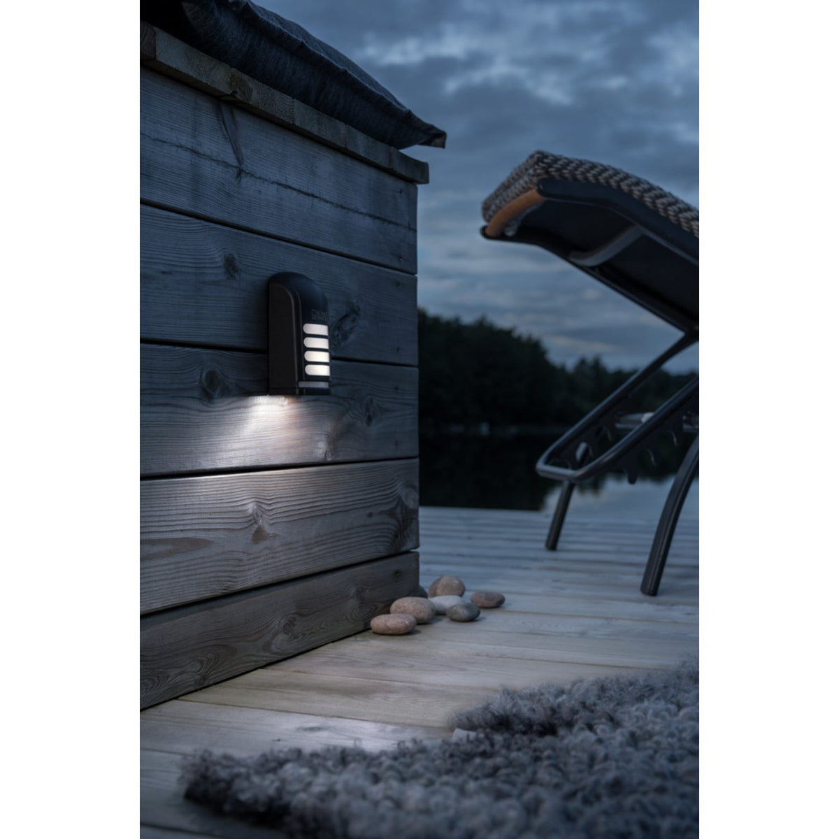 Prato B/O HP-LED Deck Vägglampa Ute Svart