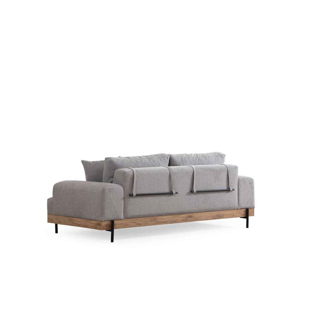 Eti Oak 3-sits (220 x 98 x 78 cm) 3-sitssoffa Grå
