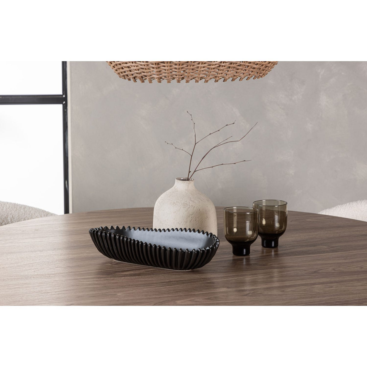 Lanzo, Chico Rund matgrupp Vit, Natur, 4st