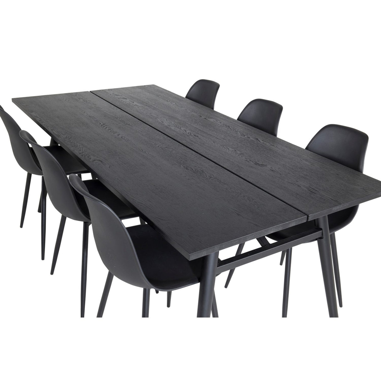 Sleek, Polar Rektangulär matgrupp Svart, Svart, 195 x 95