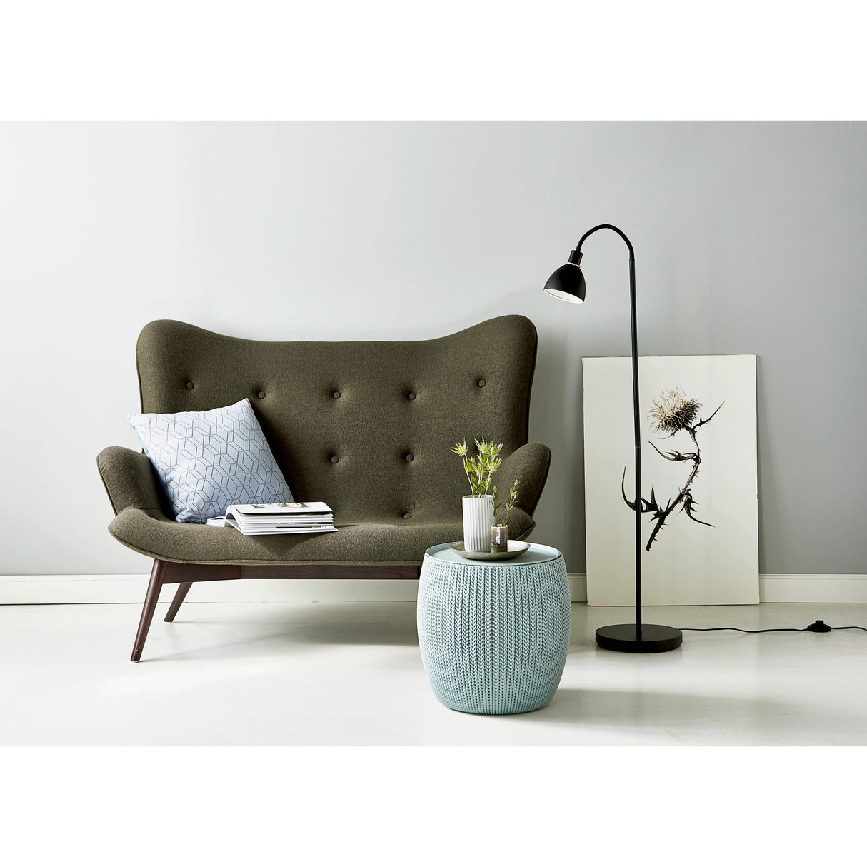 Ray Single Golvlampa Svart