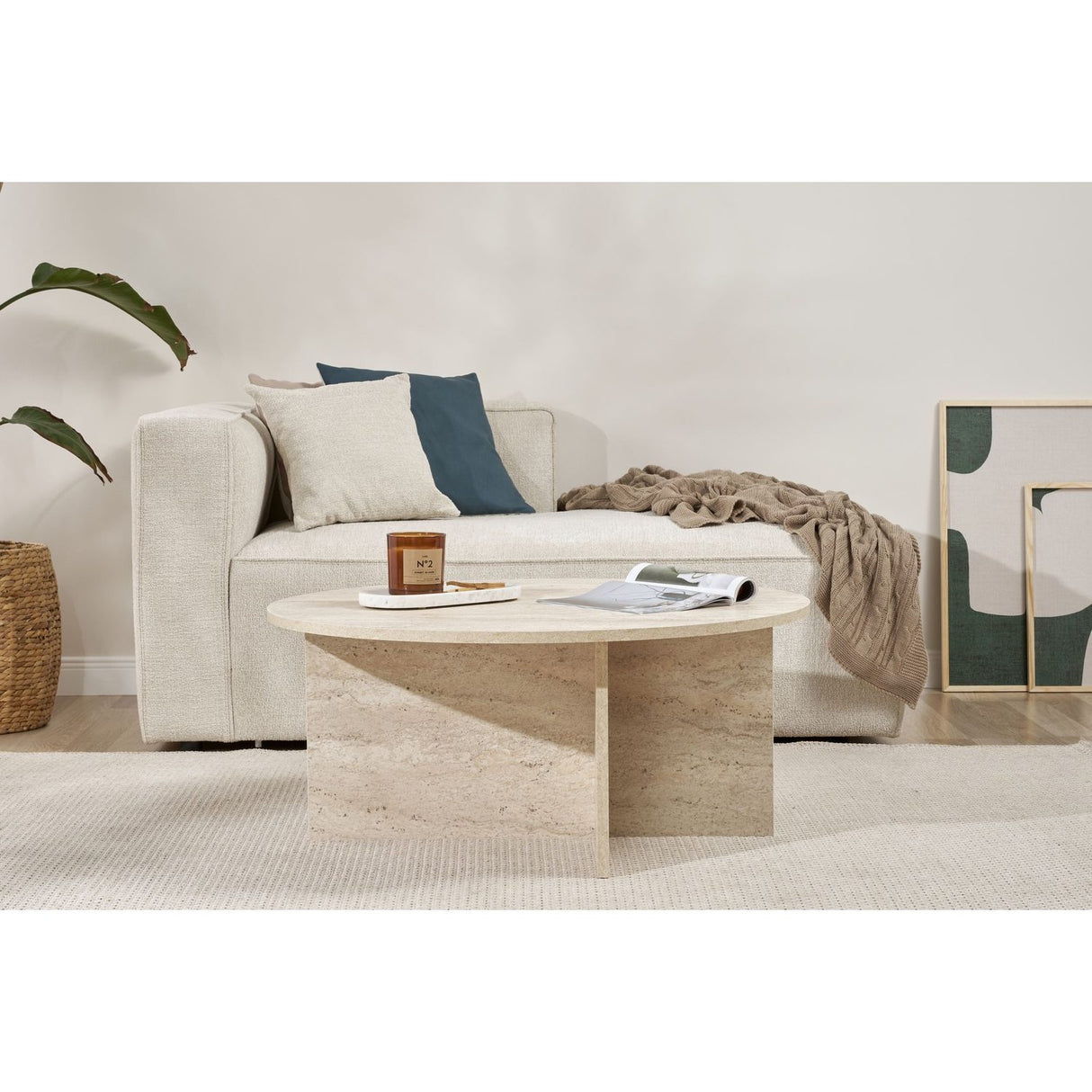 Nellie Soffbord Travertine