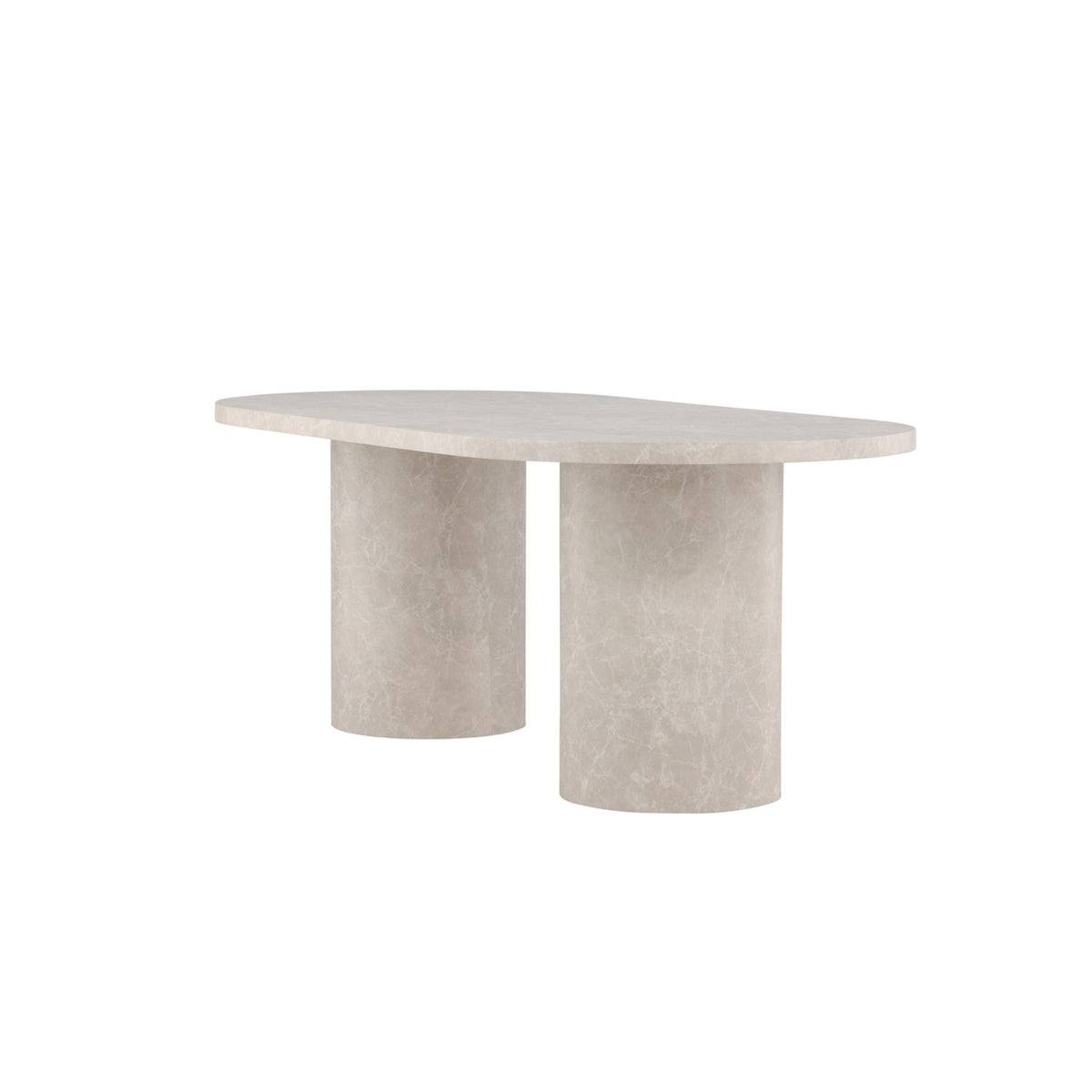 Narvik Ovalt matbord Beige, 200 x 100