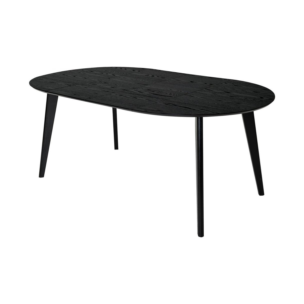 Sagene Matbord Svartlackad Ekfaner, 110 cm