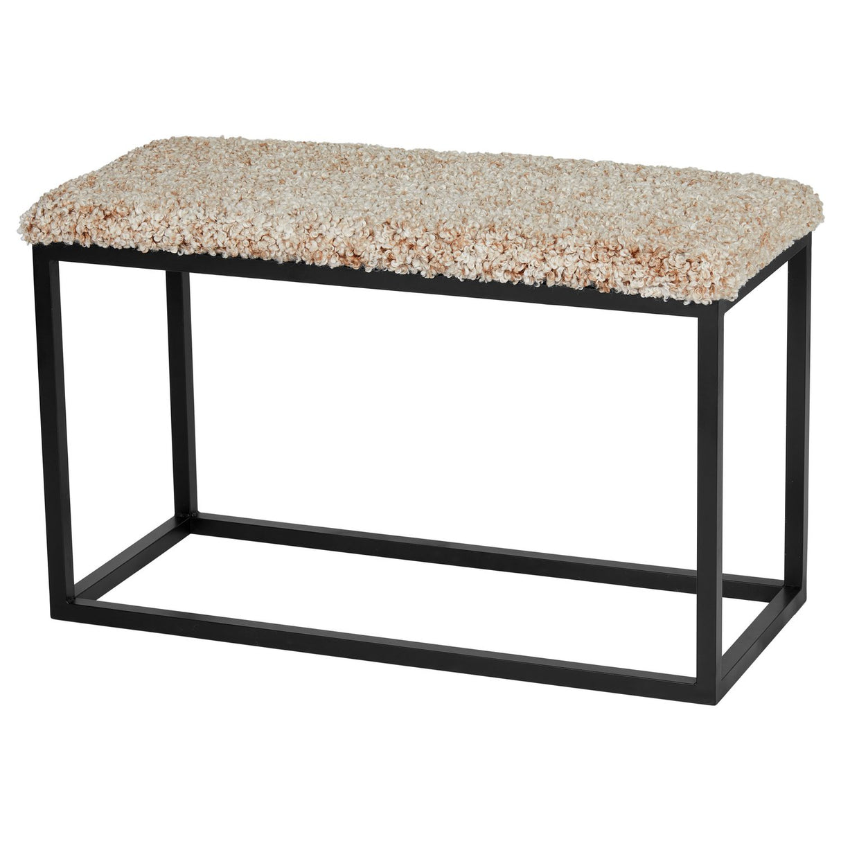 Palle Lumme 80x35x50 cm Bänk med Sittdyna Toffee/Black