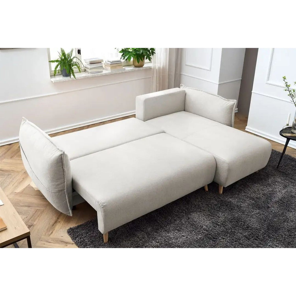 Eros Hörnbäddsoffa Kräm