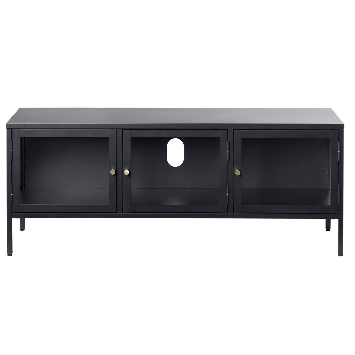 Milano Mediabänk 132 cm svart