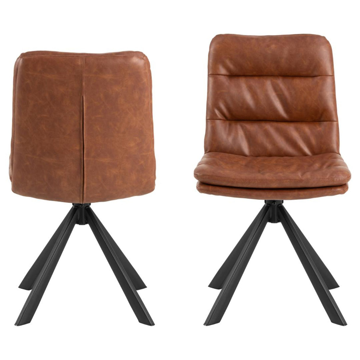 Sydney Matstol PU retro Konjak