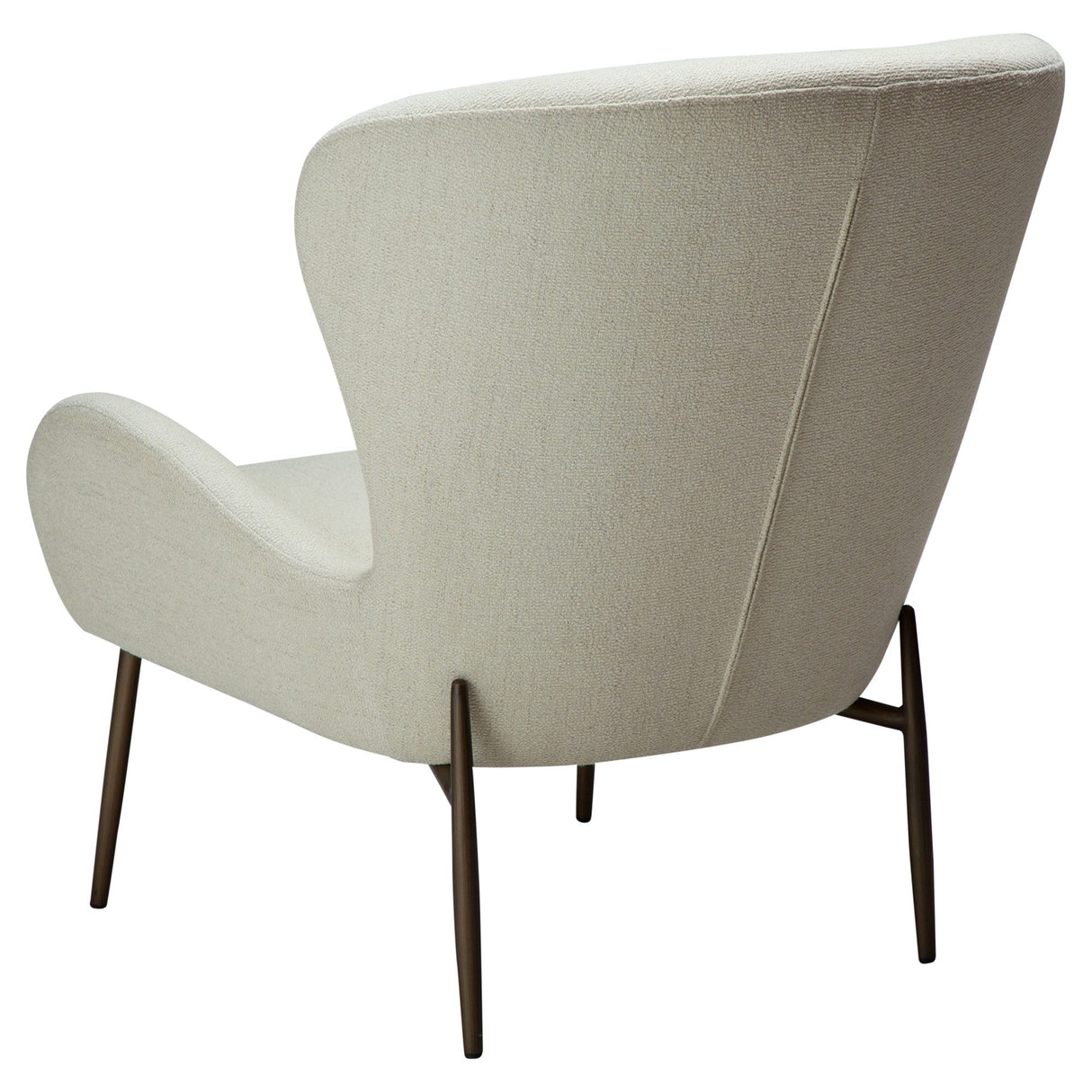 Glam Loungefåtölj Bone White, Antique Brass, 85 cm
