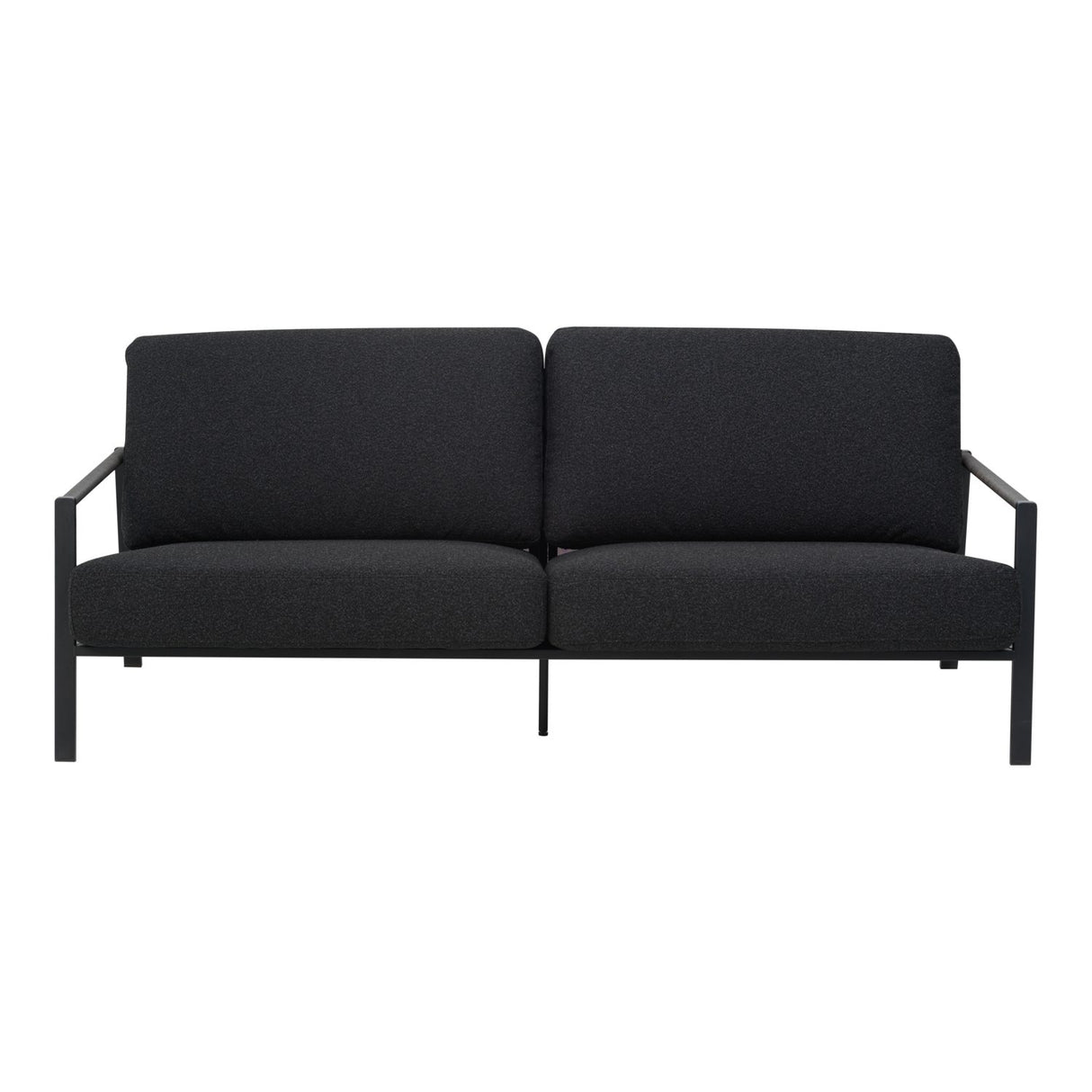 Lyra 2,5-sits Soffa 193x99 cm Svart/Teddy Black
