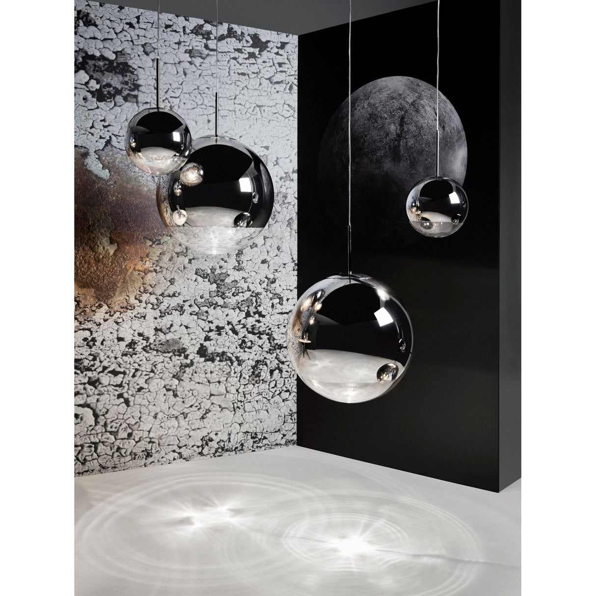 Mirror Ball Pendellampa LED Silver, 50 cm