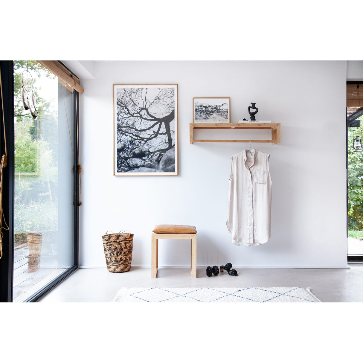 Rib Set Pall Bambu, Ljusbrun Sittdyna