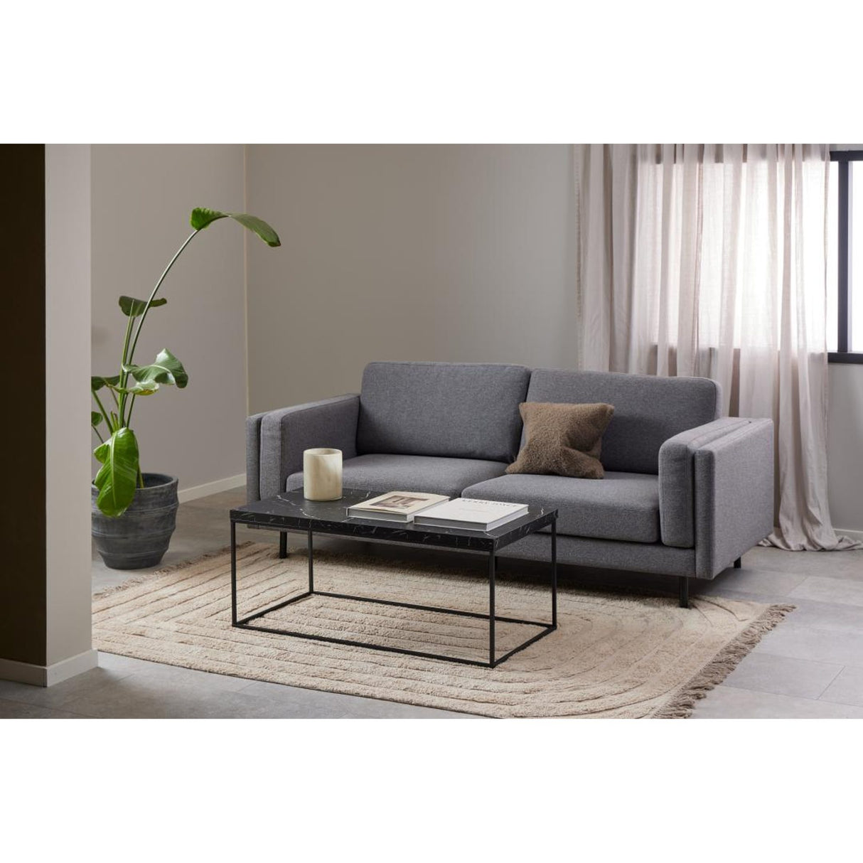 Vesterbro Soffbord 110x55 cm Svart Marquina