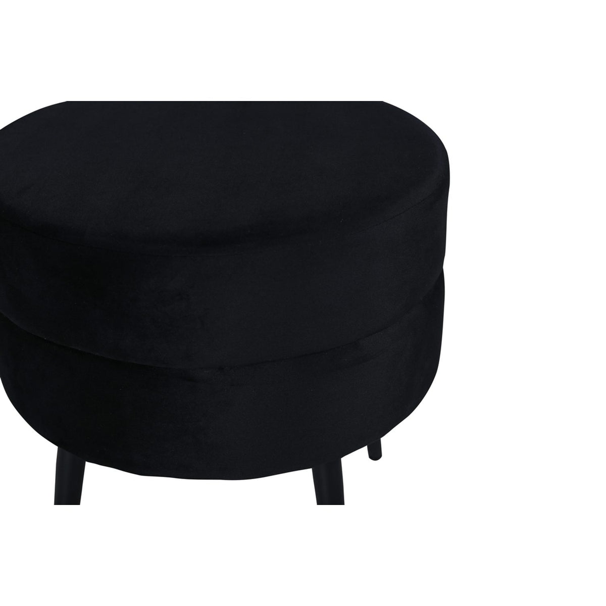 Pot Puff Svart, Polyestersammet