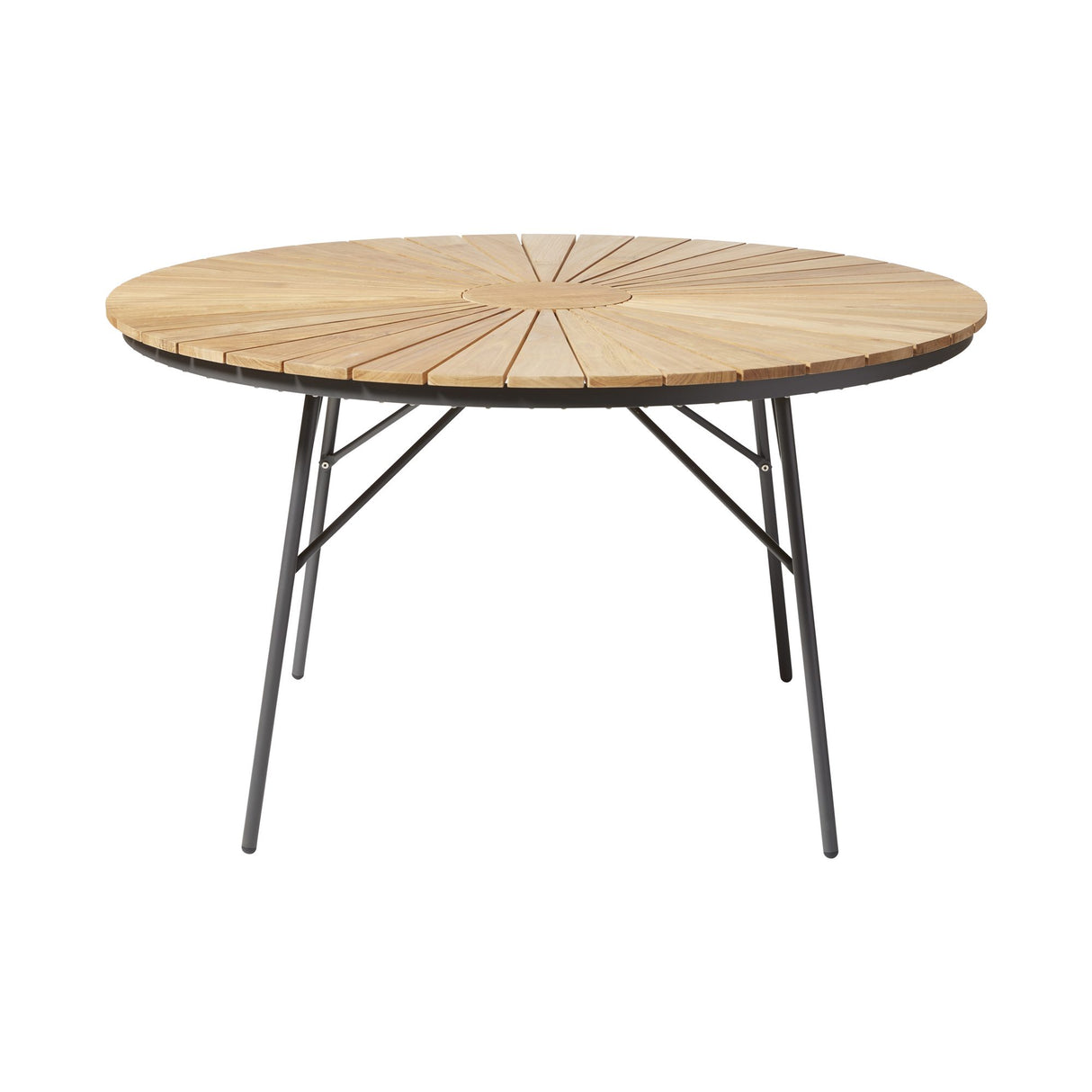 Ellen Trädgårdsbord i Teak och Aluminium 130 cm, Antracit