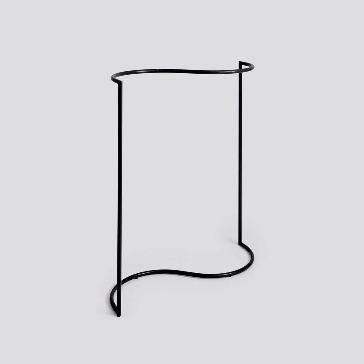 Colour Rack S-form 144 × 60 × 150 cm Klädställning Black