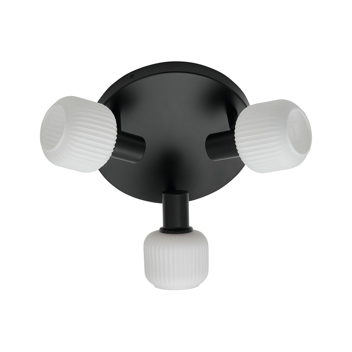 Milford Mini 3-Rondel Svart Plafond