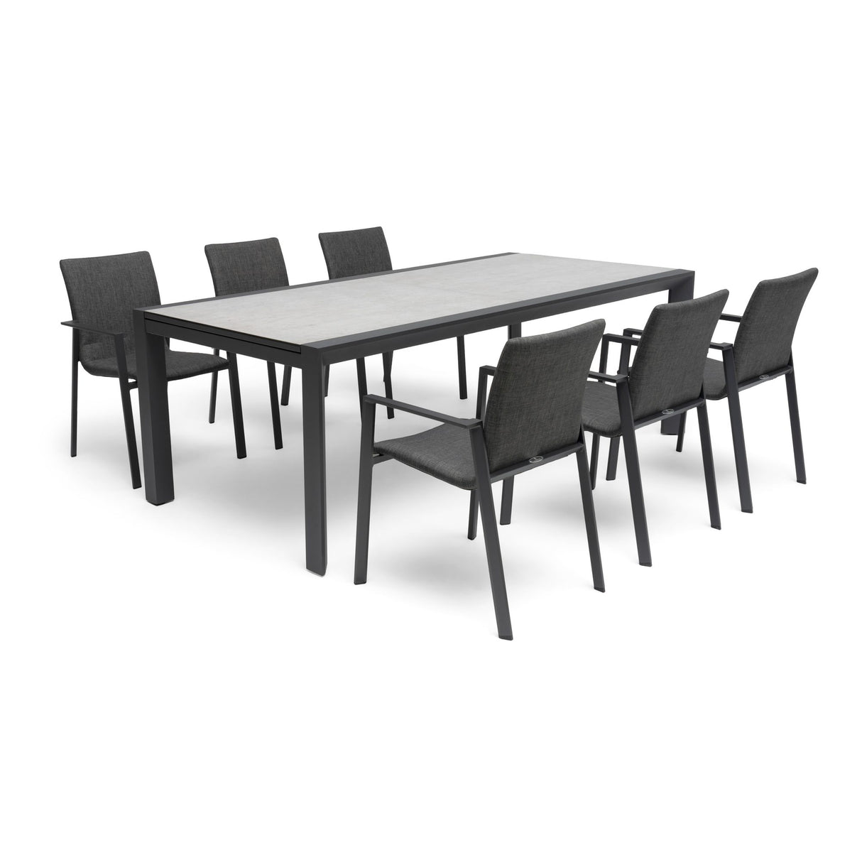 Borgdala Utebord 107x220/340 cm Grå