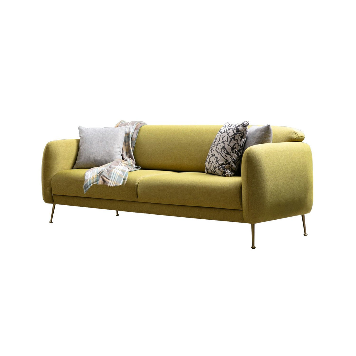 Sevilla 3-sits (214 x 98 x 85 cm) 3-sits bäddsoffa Gul