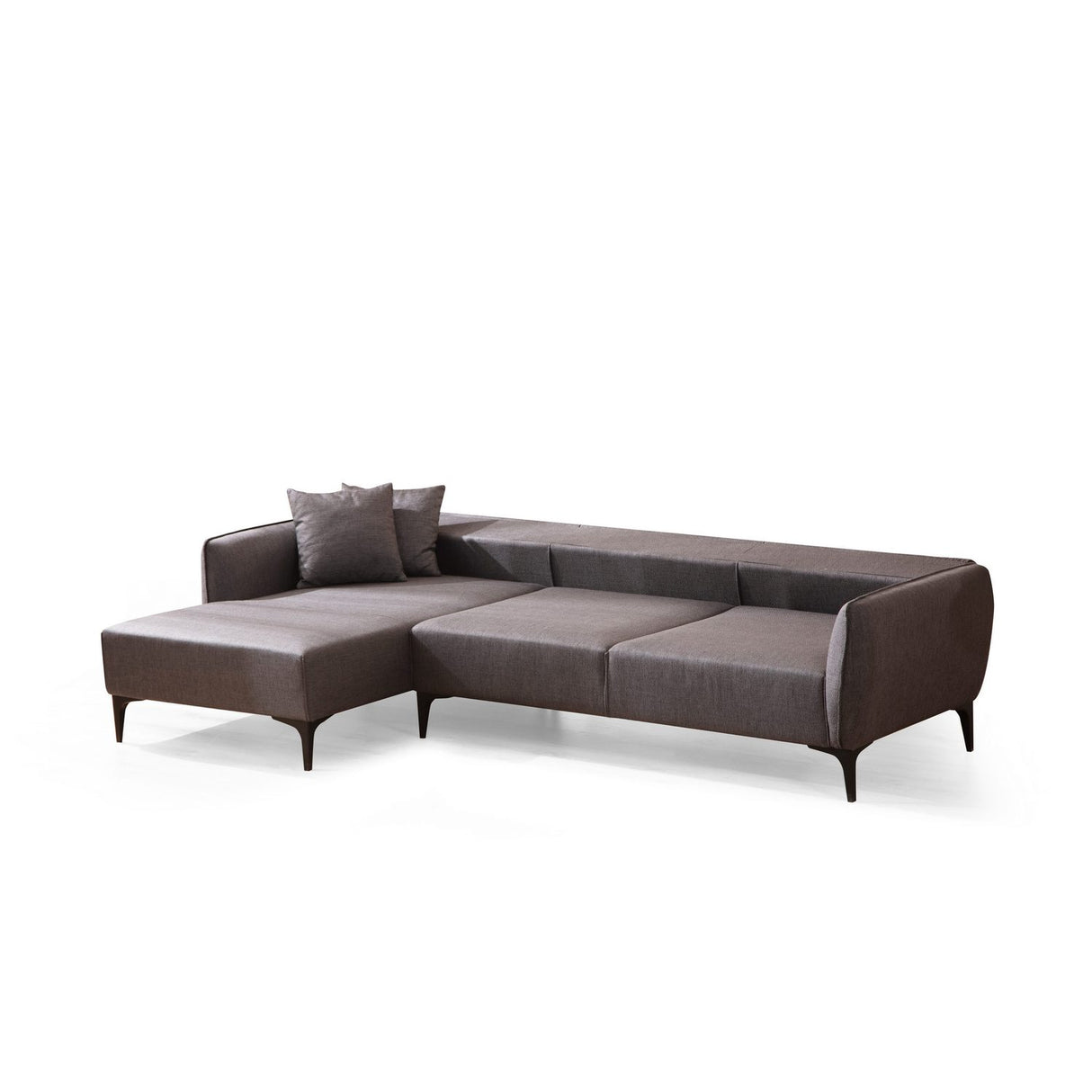 Belissimo (140-270 x 95 x 67 cm) Hörnsoffa Mörkgrå, Vänster