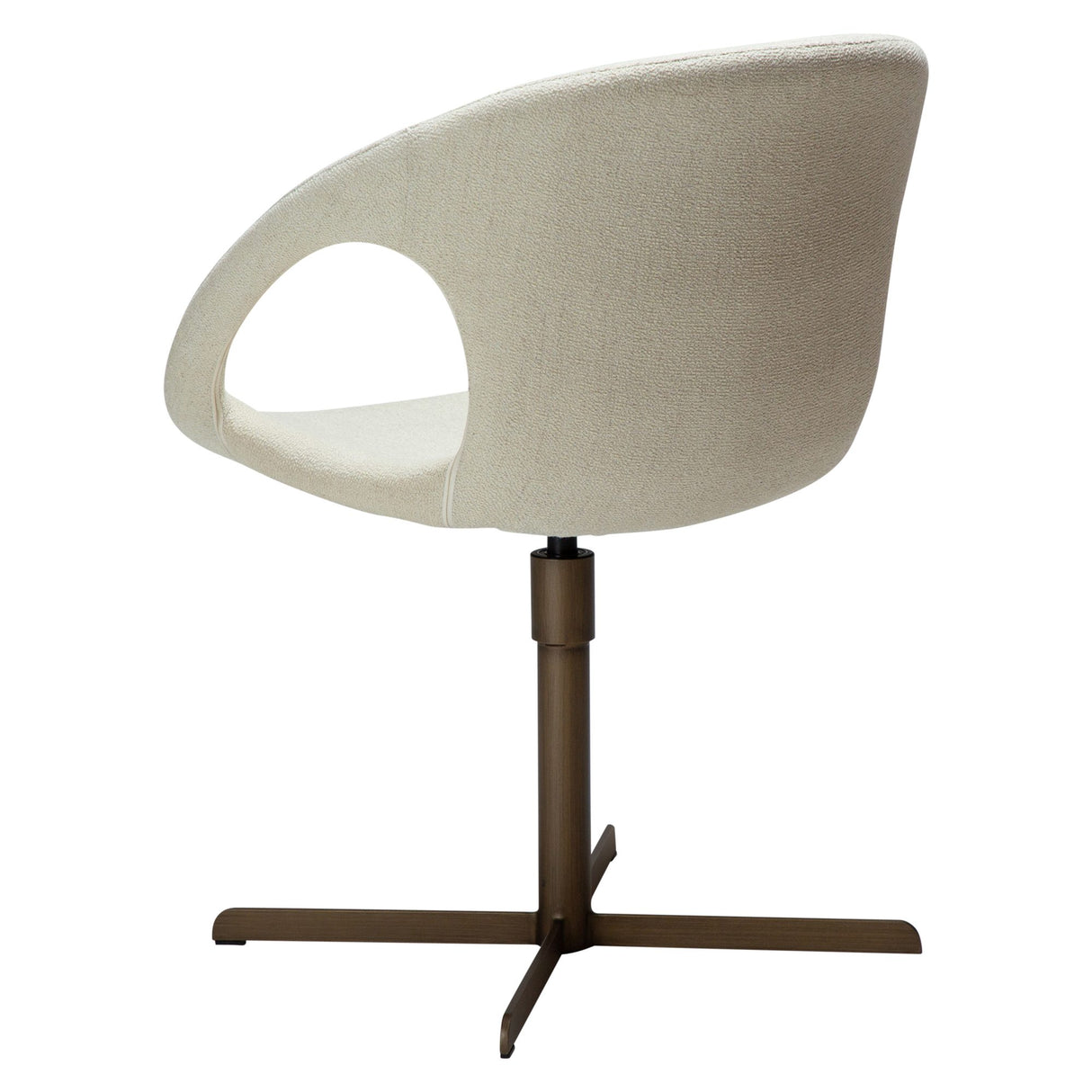 Carry Stol Bone White bouclé, Brass