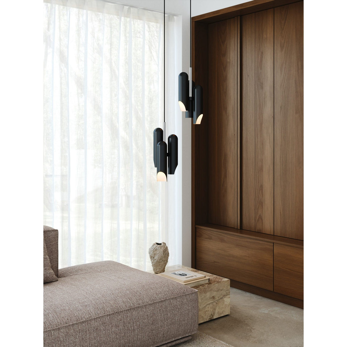 Rochelle 3-Spot Svart Taklampa