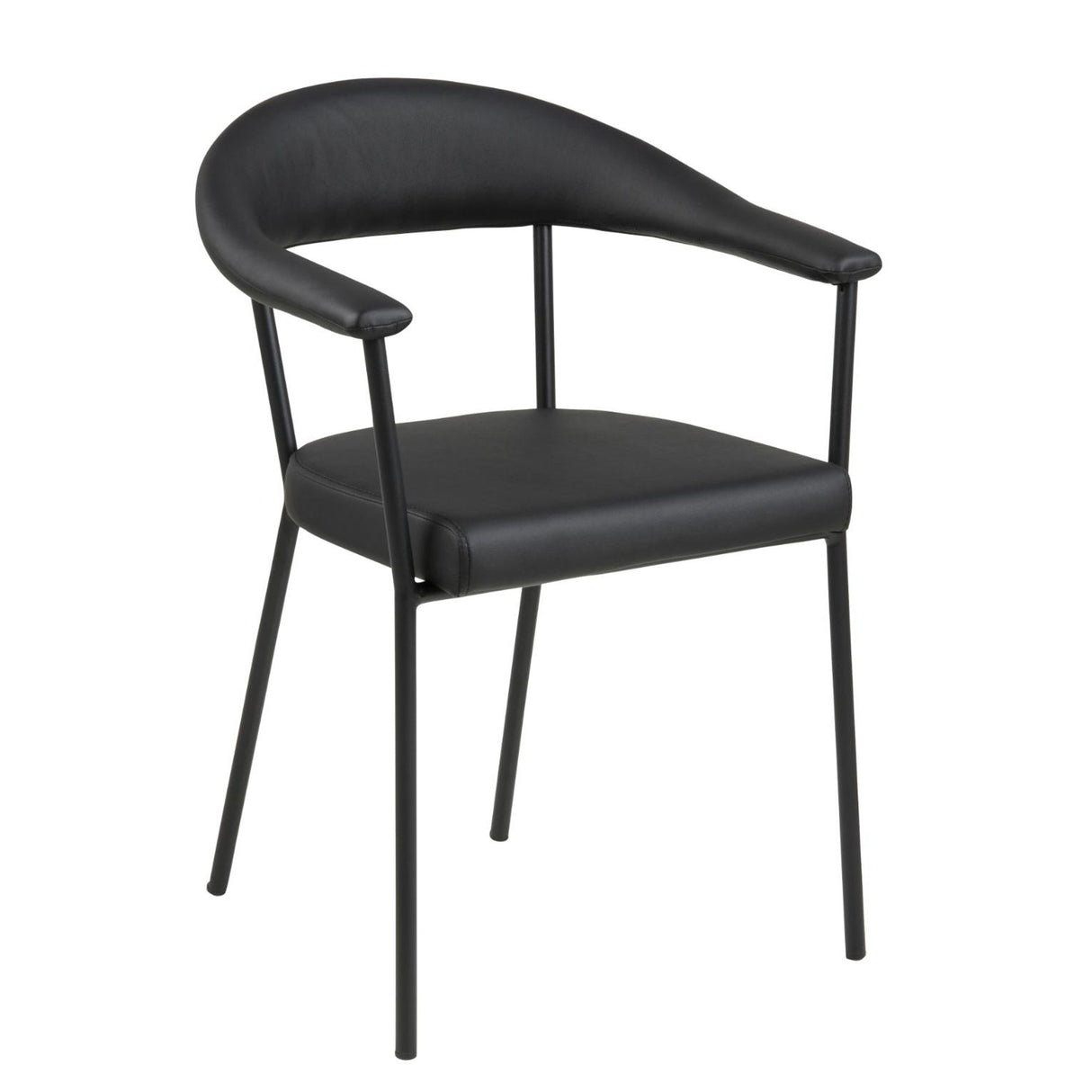 Henri Karmstol PU Svart