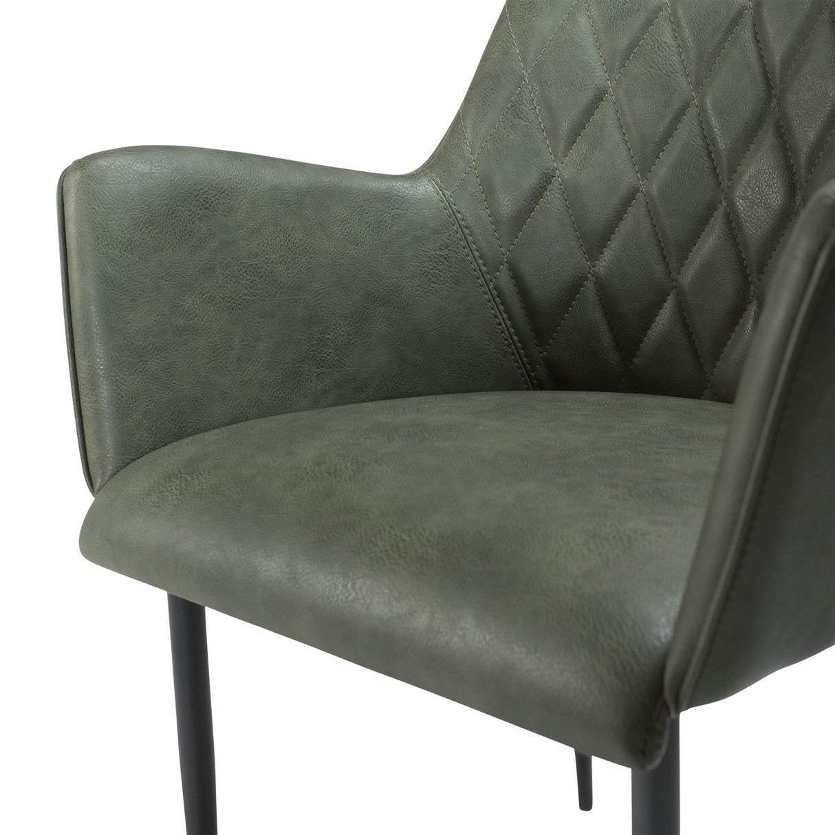 Rombo Stol Vintage Green Art.Leather