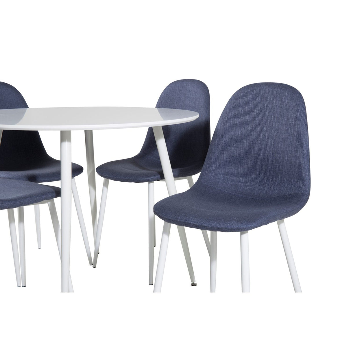 Plaza, Polar Rund matgrupp Blå, vit, Vit, ⌀100