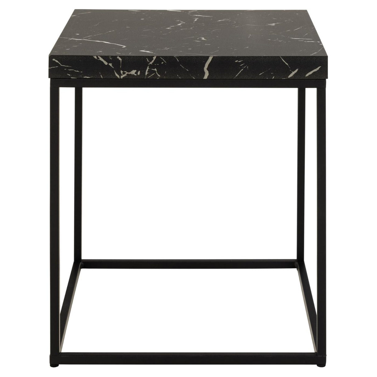 Vesterbro Soffbord 40x40 cm Svart Marquina