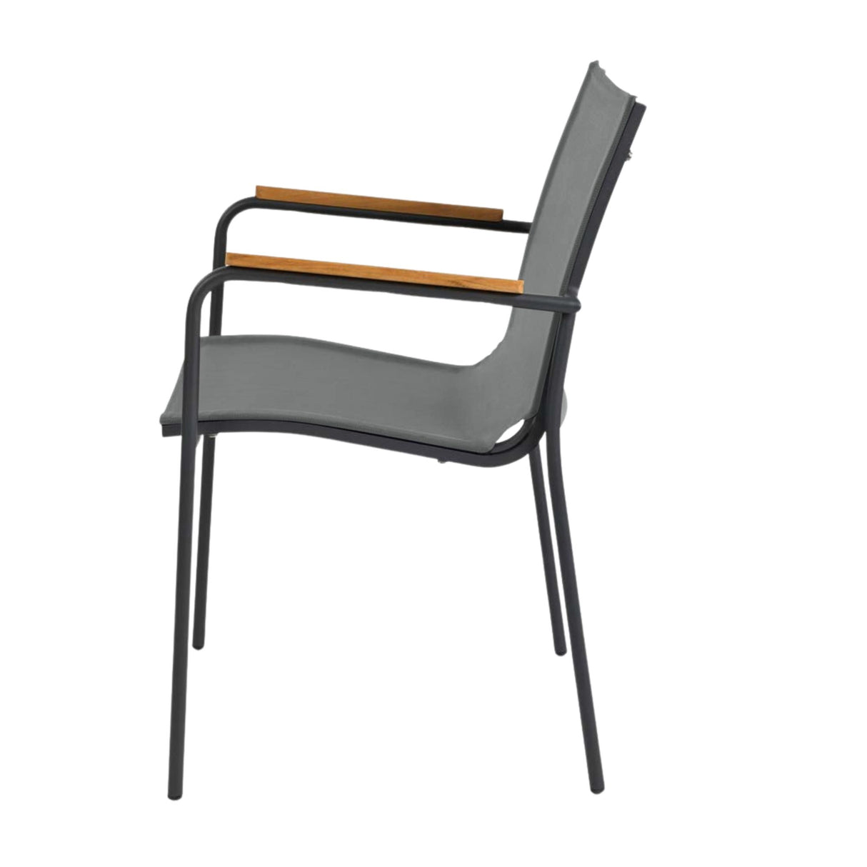 Mood Classic Trädgårdsstol i Teak, Textilene och Antracit Aluminium