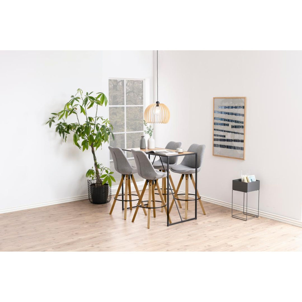 Sento Barstol Corsica tyg Ljusgrå