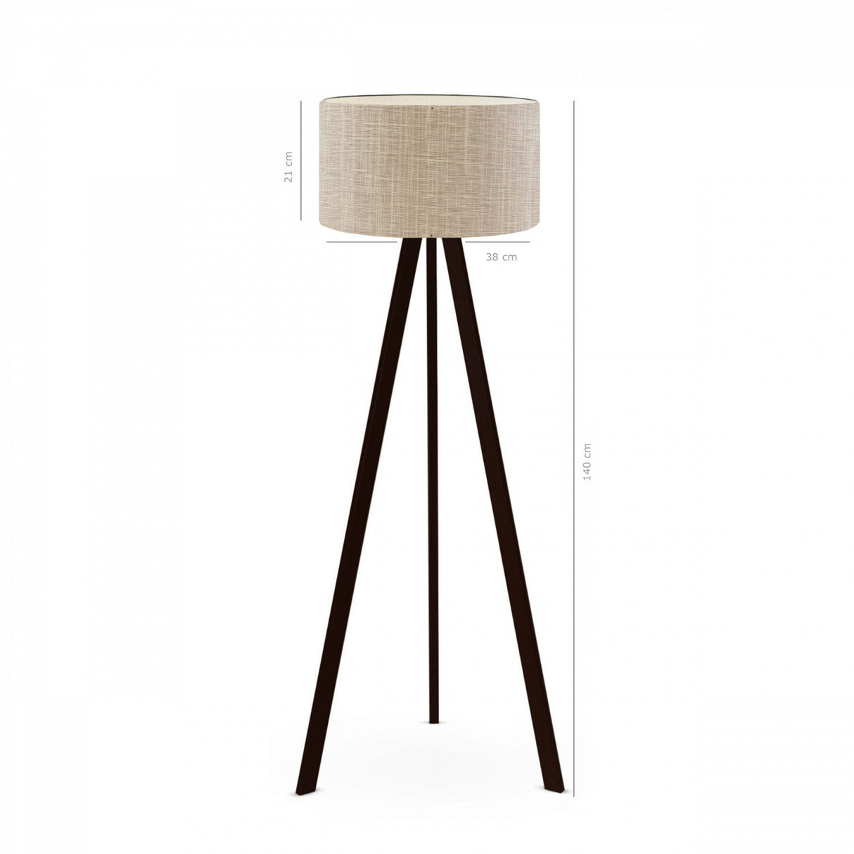 Ljubljana (21 x 38 cm) Beige Golvlampa