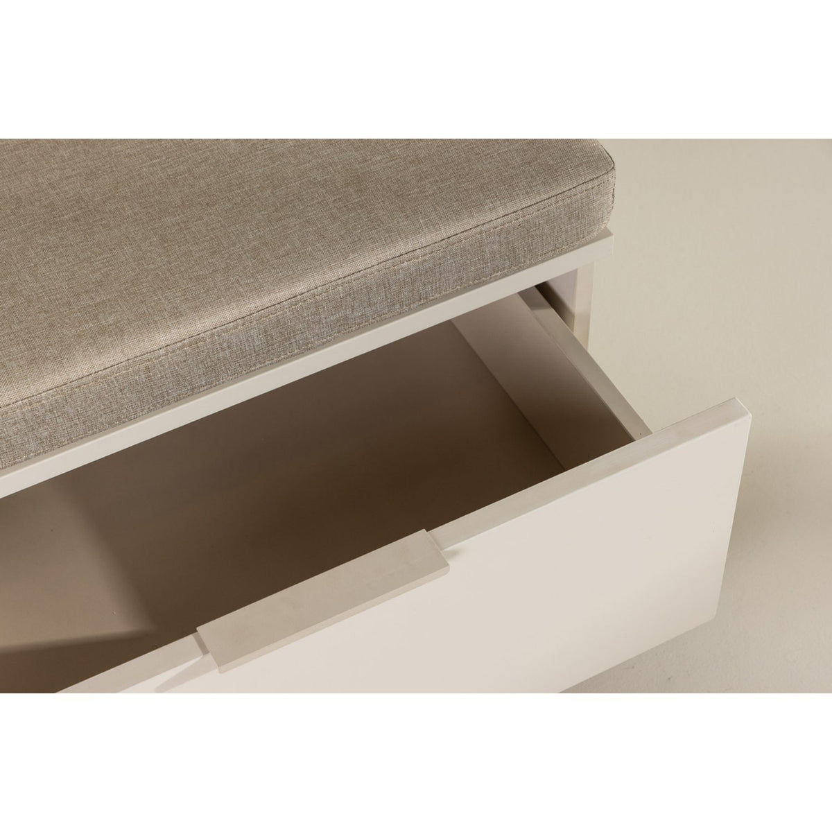 Nice Bänk med dyna Beige, 60 x 120 x 6