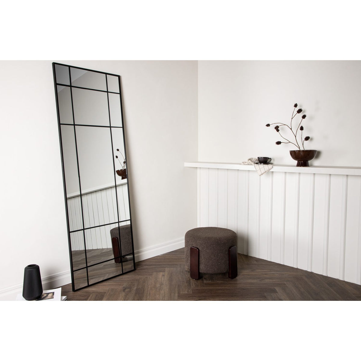 Lake Stor spegel Black, 3 x 193 x 67