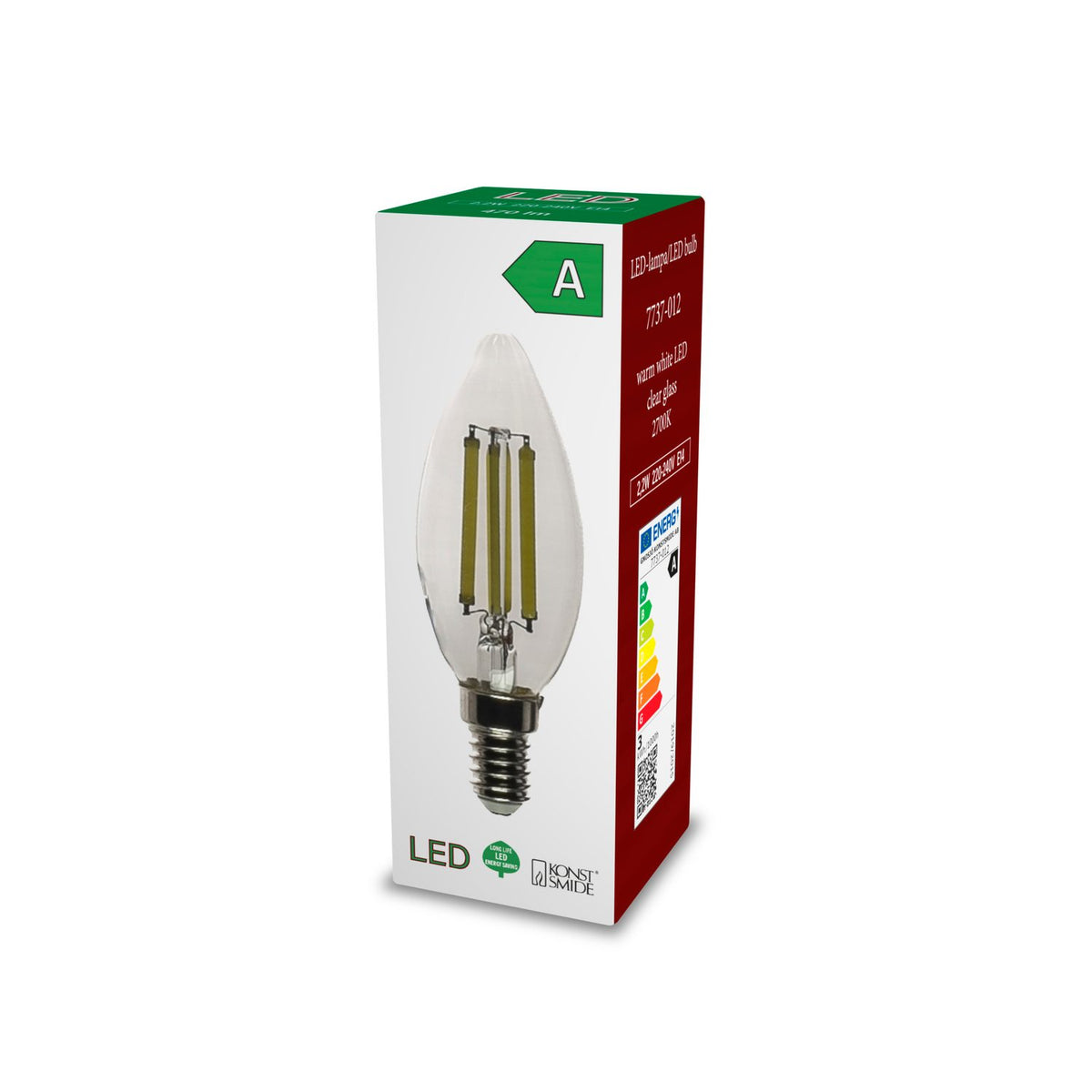 Glödlampa E14 LED B35 Glödlampa Klar