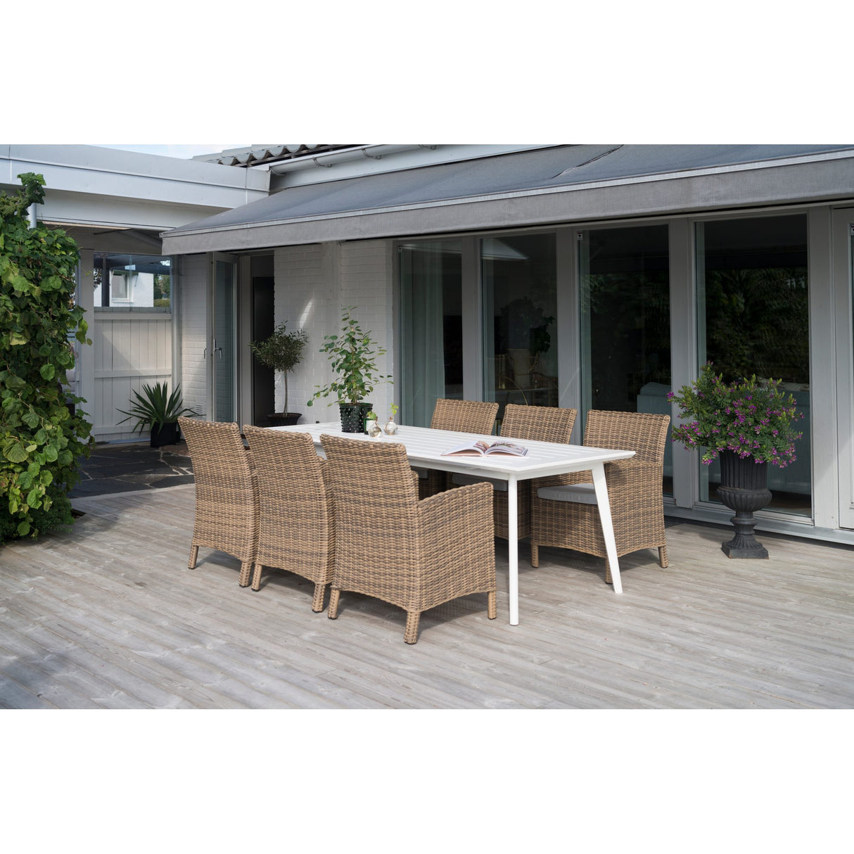 Dallas Utestol 2-Pack Natur