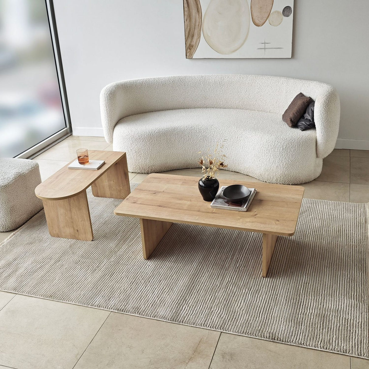 Reykjavik (82 x 40 x 33 cm) Soffbordsset Brons safirek