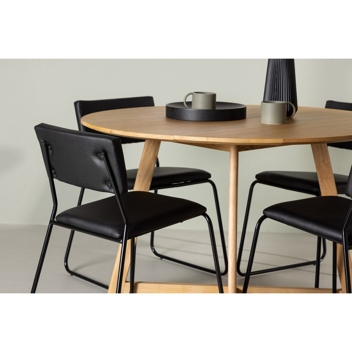 Yakidon, Kenth Rund matgrupp Svart, Brun, ⌀120