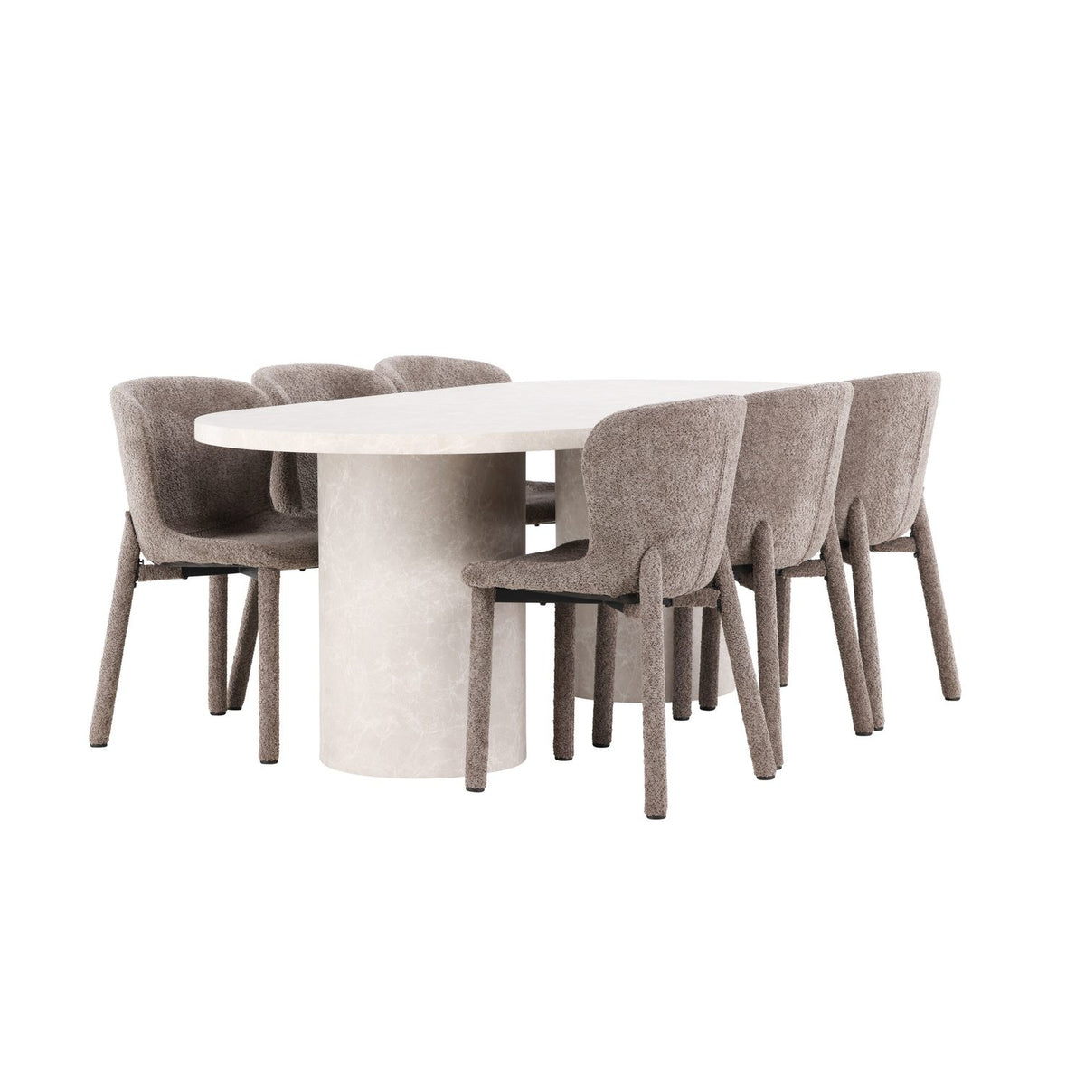Narvik, Astoria Oval matgrupp Brun, Beige, 200 x 100