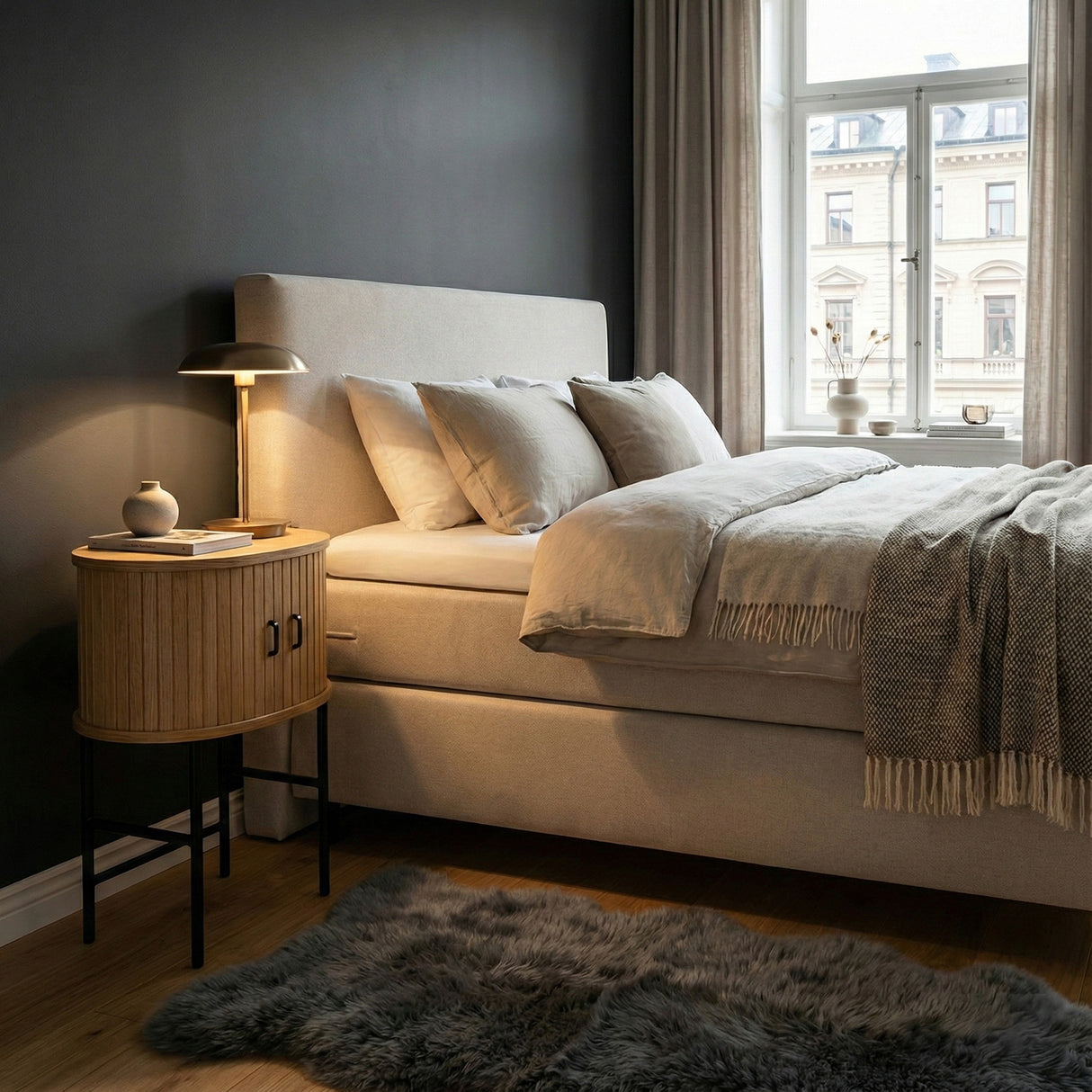 Accento Sängbord Naturlig ek