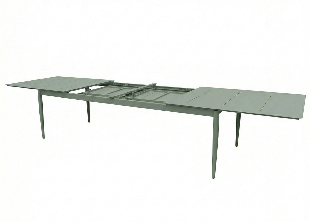 Anzio Matbord XL 110x266-396 cm Topia Grön