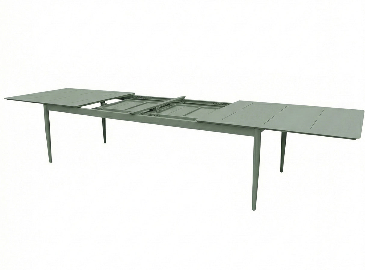 Anzio Matbord XL 110x266-396 cm Topia Grön