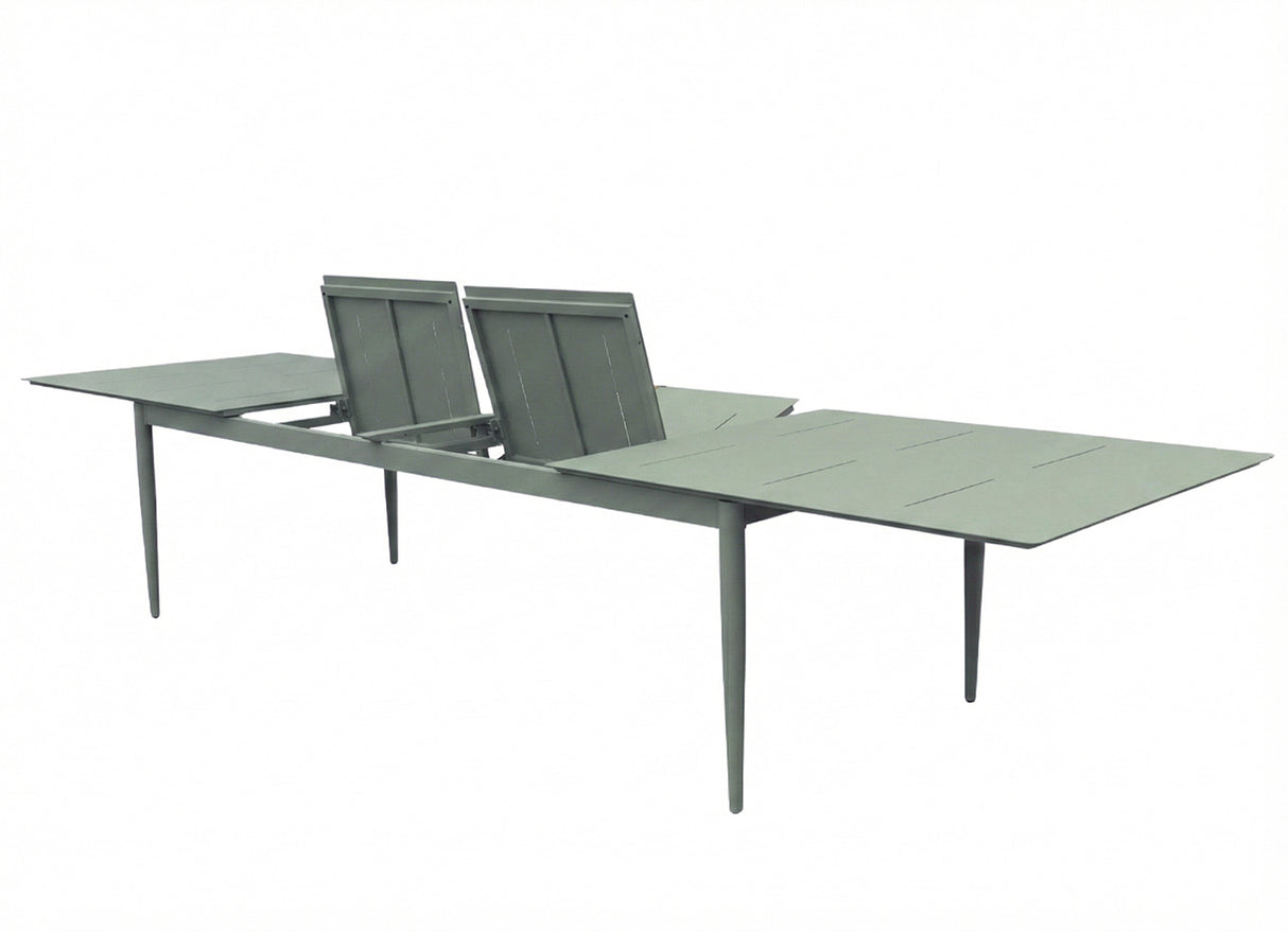 Anzio Matbord XL 110x266-396 cm Topia Grön