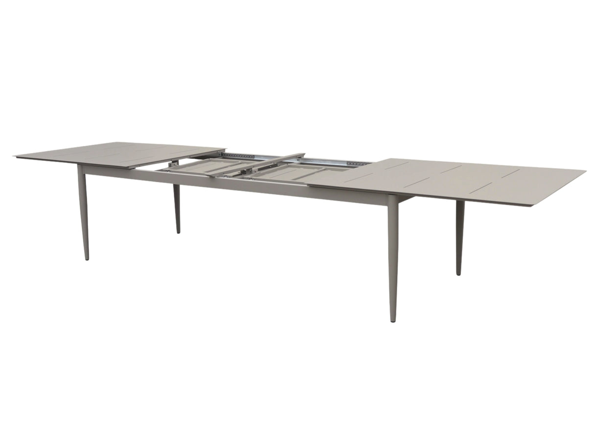 Anzio Matbord XL 110x266-396 cm Khaki