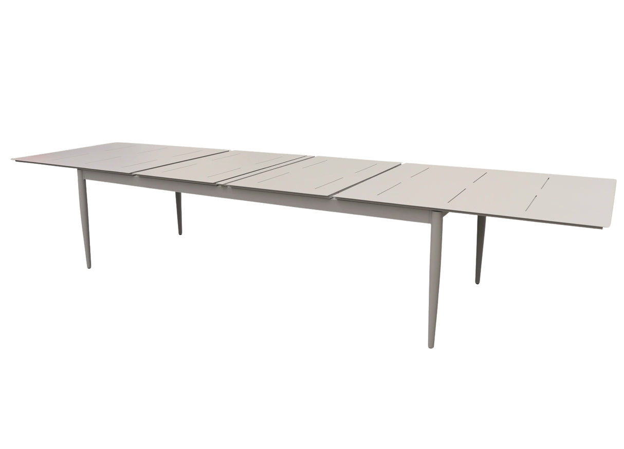 Anzio Matbord XL 110x266-396 cm Khaki